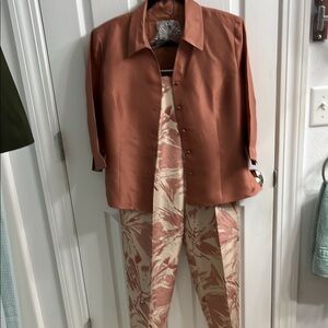 Chic Rust Button-Up Blouse
